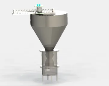 CAD of the down-draft gasifier