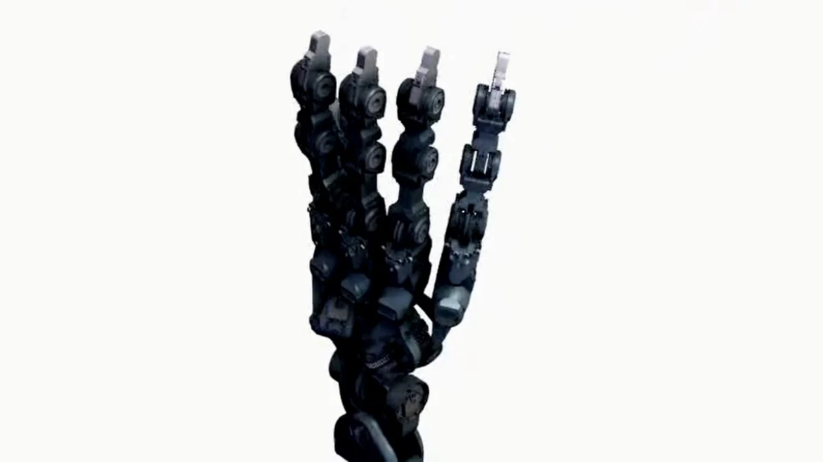 Frame of the exploded view with finger parts